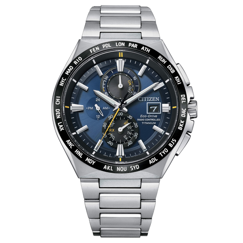 OROLOGIO CITIZEN AT8234-85L ECO-DRIVE RADIOCONTROLLATO TITANIO
