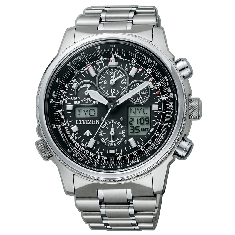 OROLOGIO CITIZEN JY8020-52E ECO-DRIVE SUPER PILOT TITANIO 