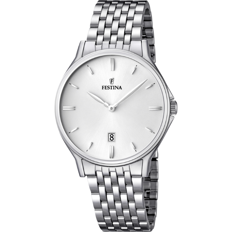 OROLOGIO FESTINA F16744/2 CLASSICS - UOMO, ACCIAIO INOSSIDABILE, QUARTZ