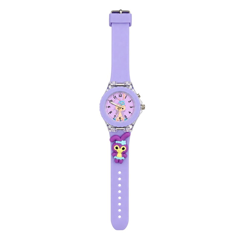 OROLOGIO CONIGLIETTO LILLA LED