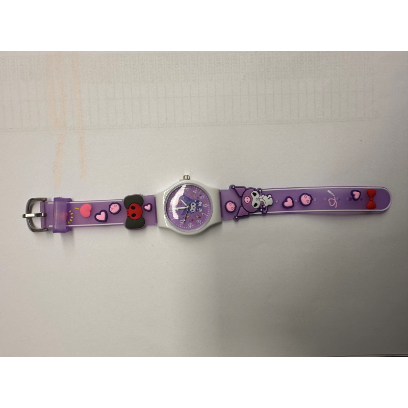 OROLOGIO KUROMI GOMMA LILLA