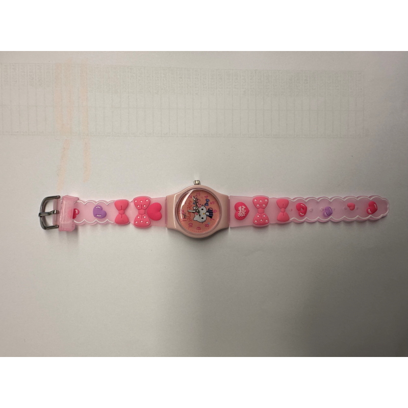 OROLOGIO HELLO-KITTY GOMMA ROSA